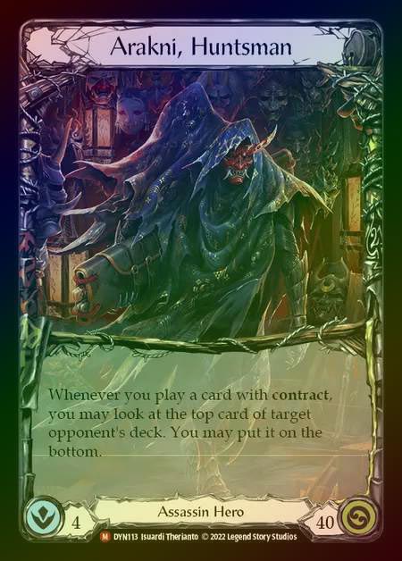 【RF】[Assassin] Arakni, Huntsman [DYN113-M] Rainbow Foil