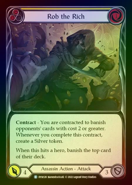 【RF】[Assassin] Rob the Rich [DYN128-R] (yellow) Rainbow Foil