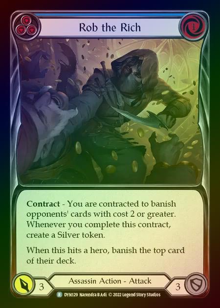 【RF】[Assassin] Rob the Rich [DYN129-R] (blue) Rainbow Foil
