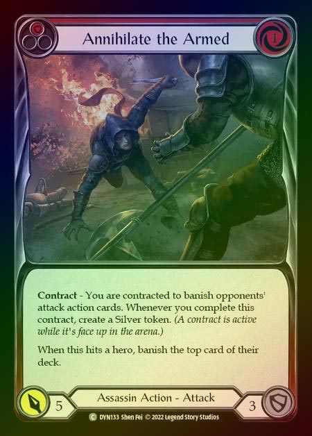 【RF】[Assassin] Annihilate the Armed [DYN133-C] (red) Rainbow Foil