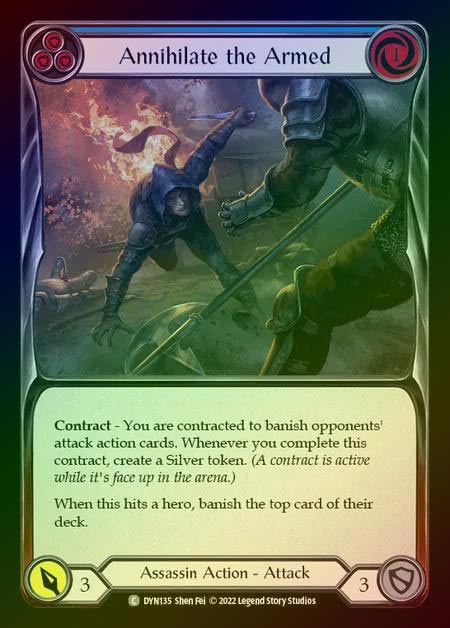 【RF】[Assassin] Annihilate the Armed [DYN135-C] (blue) Rainbow Foil