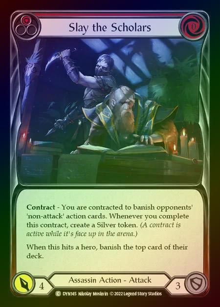 【RF】[Assassin] Slay the Scholars [DYN145-C] (red) Rainbow Foil