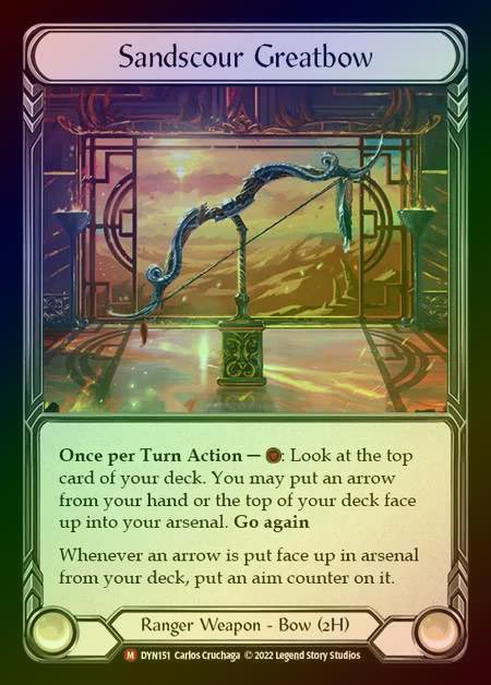 【RF】[Ranger] Sandscour Greatbow [DYN151-M] Rainbow Foil