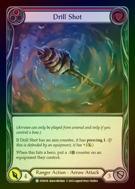 【RF】[Ranger] Drill Shot [DYN156-R] (red) Rainbow Foil