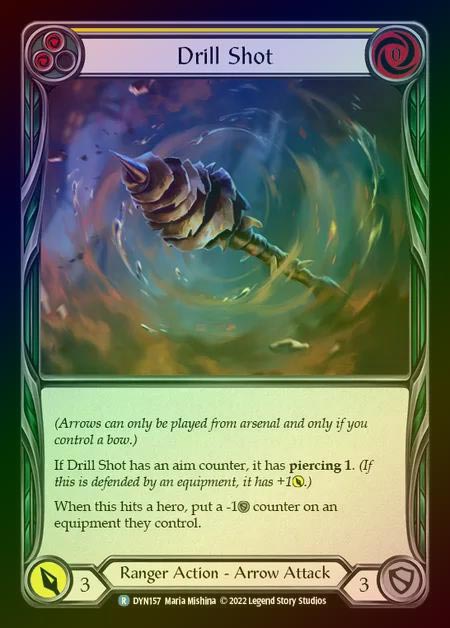 【RF】[Ranger] Drill Shot [DYN157-R] (yellow) Rainbow Foil