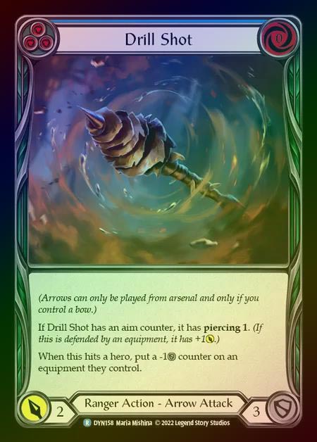 【RF】[Ranger] Drill Shot [DYN158-R] (blue) Rainbow Foil