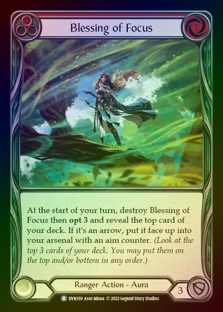 【RF】[Ranger] Blessing of Focus [DYN159-R] (red) Rainbow Foil