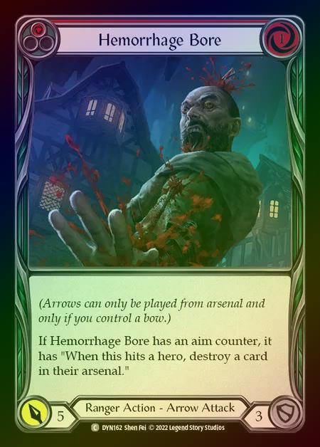 【RF】[Ranger] Hemorrhage Bore [DYN162-C] (red) Rainbow Foil