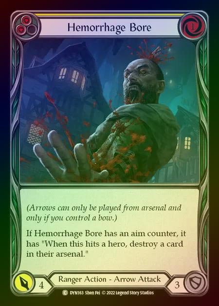 【RF】[Ranger] Hemorrhage Bore [DYN163-C] (yellow) Rainbow Foil