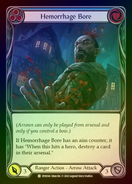 【RF】[Ranger] Hemorrhage Bore [DYN164-C] (blue) Rainbow Foil