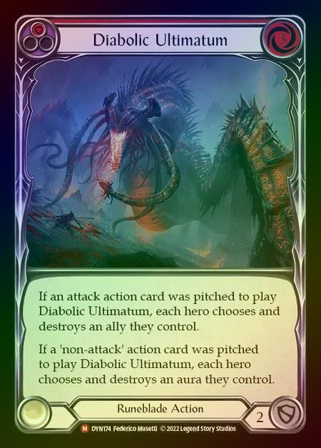 【RF】[Runeblade] Diabolic Ultimatum [DYN174-M] Rainbow Foil