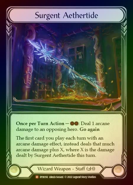 【RF】[Wizard] Surgent Aethertide [DYN192-M] Rainbow Foil