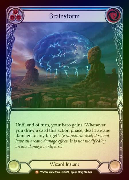 【RF】[Wizard] Brainstorm [DYN196-M] Rainbow Foil
