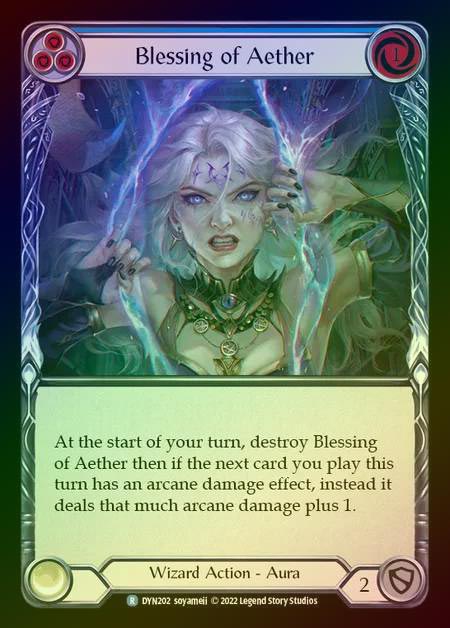 【RF】[Wizard] Blessing of Aether [DYN202-R] (blue) Rainbow Foil
