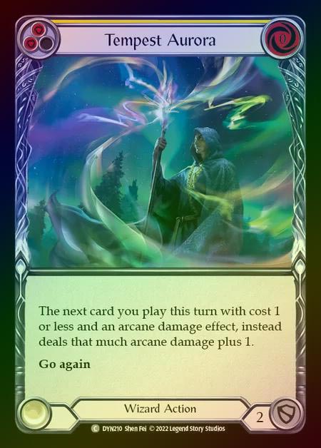 【RF】[Wizard] Tempest Aurora [DYN210-C] (yellow) Rainbow Foil