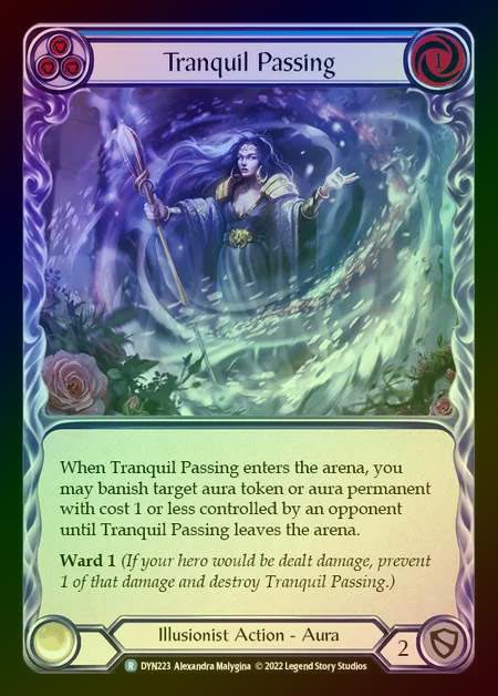 【RF】[Illusionist] Tranquil Passing [DYN223-R] (blue) Rainbow Foil