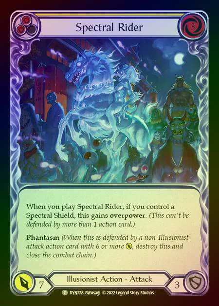 【RF】[Illusionist] Spectral Rider [DYN228-C] (yellow) Rainbow Foil