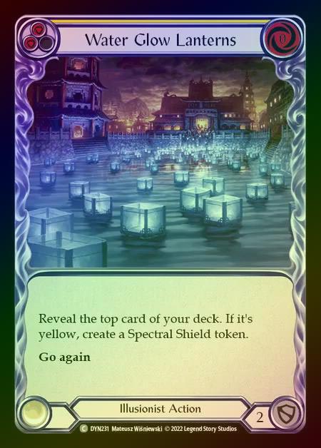 【RF】[Illusionist] Water Glow Lanterns [DYN231-C] (yellow) Rainbow Foil