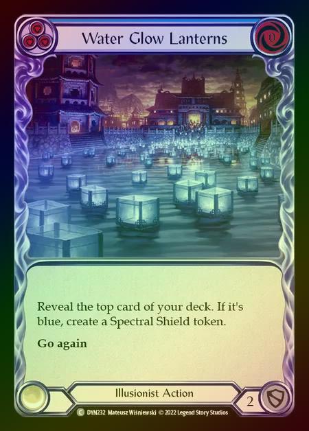 【RF】[Illusionist] Water Glow Lanterns [DYN232-C] (blue) Rainbow Foil