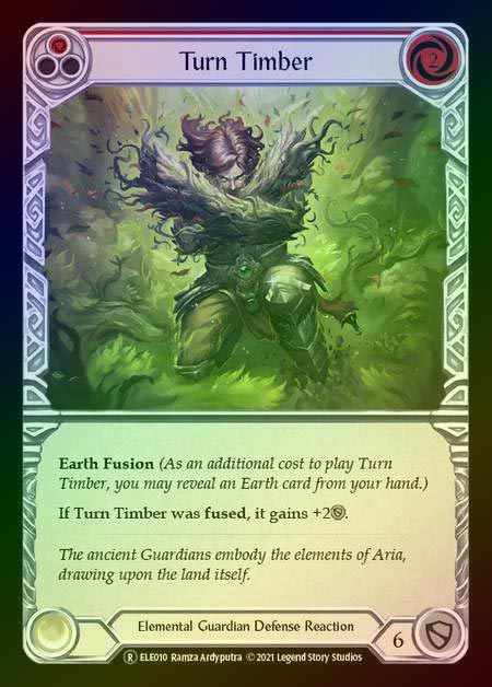 【RF】[Elemental Guardian] Turn Timber (red) [UL-ELE010-R] Rainbow Foil