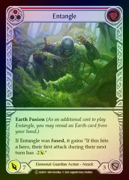 【RF】[Elemental Guardian] Entangle (red) [UL-ELE013-C] Rainbow Foil