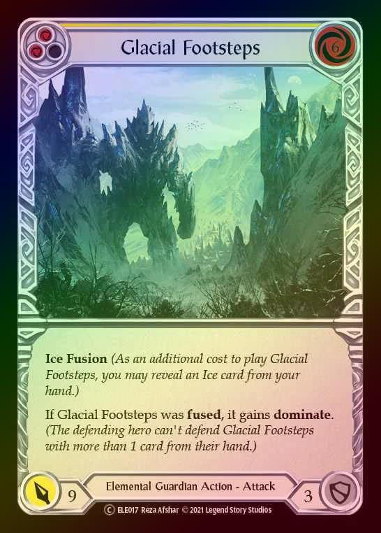 【RF】[Elemental Guardian] Glacial Footsteps (yellow) [UL-ELE017-C] Rainbow Foil