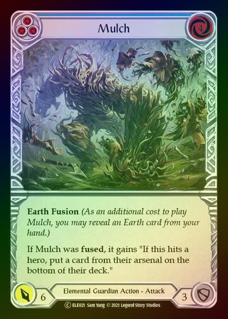 【RF】[Elemental Guardian] Mulch (blue) [UL-ELE021-C] Rainbow Foil