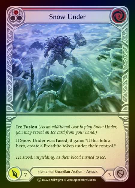 【RF】[Elemental Guardian] Snow Under (red) [UL-ELE022-C] Rainbow Foil
