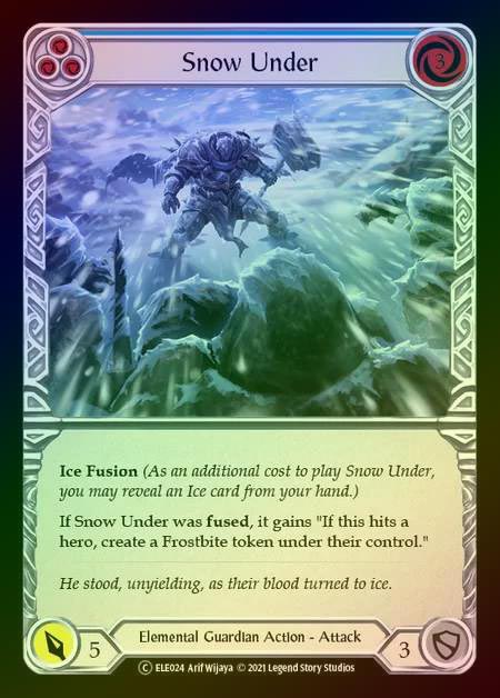 【RF】[Elemental Guardian] Snow Under (blue) [UL-ELE024-C] Rainbow Foil