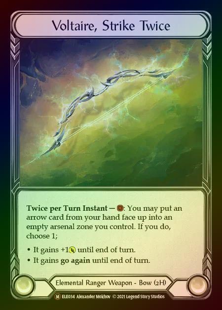 【RF】[Elemental Ranger] Voltaire, Strike Twice [UL-ELE034-M] Rainbow Foil