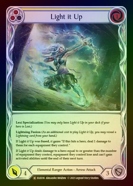 【RF】[Elemental Ranger] Light it Up [UL-ELE036-M] Rainbow Foil