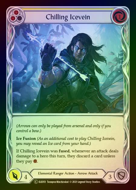 【RF】[Elemental Ranger] Chilling Icevein (yellow) [UL-ELE051-C] Rainbow Foil