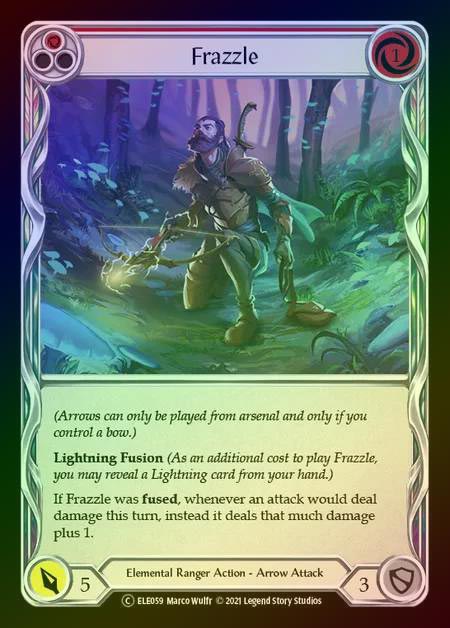 【RF】[Elemental Ranger] Frazzle (red) [UL-ELE059-C] Rainbow Foil