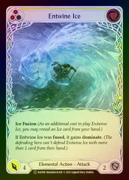 【RF】[Elemental] Entwine Ice (yellow) [UL-ELE098-C] Rainbow Foil