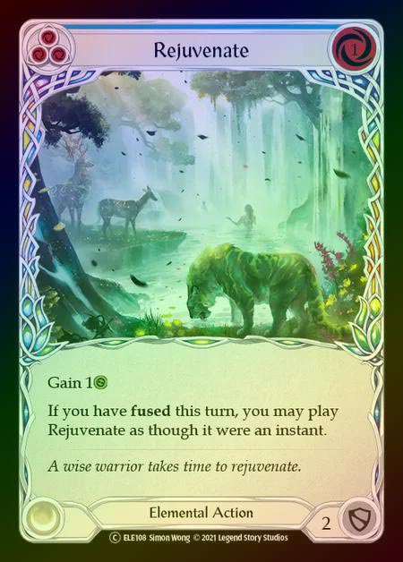 【RF】[Elemental] Rejuvenate (blue) [UL-ELE108-C] Rainbow Foil