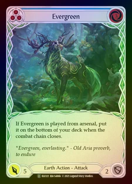 【RF】[Earth] Evergreen (blue) [UL-ELE121-R] Rainbow Foil