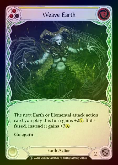 【RF】[Earth] Weave Earth (yellow) [UL-ELE123-R] Rainbow Foil