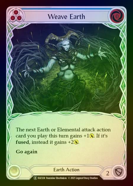 【RF】[Earth] Weave Earth (blue) [UL-ELE124-R] Rainbow Foil