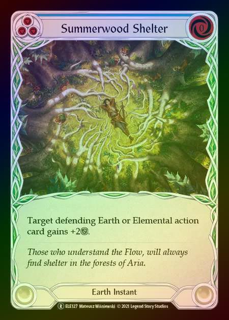 【RF】[Earth] Summerwood Shelter (blue) [UL-ELE127-R] Rainbow Foil