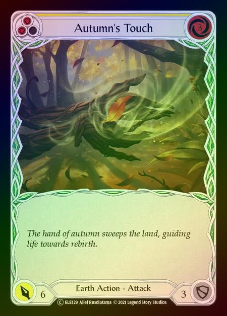 【RF】[Earth] Autumn's Touch (yellow) [UL-ELE129-C] Rainbow Foil