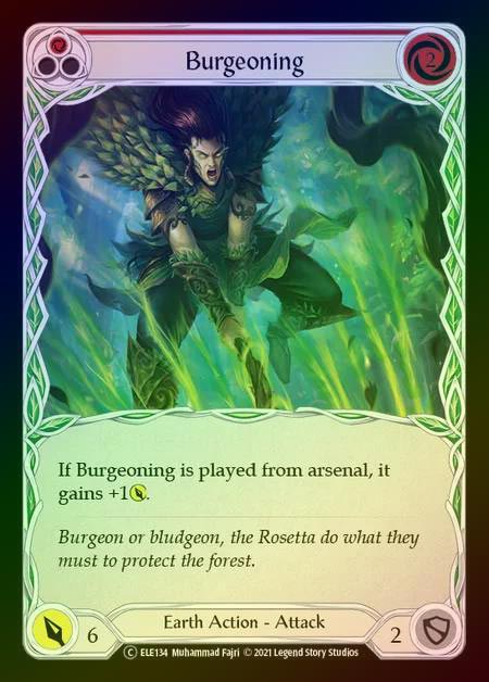 【RF】[Earth] Burgeoning (red) [UL-ELE134-C] Rainbow Foil