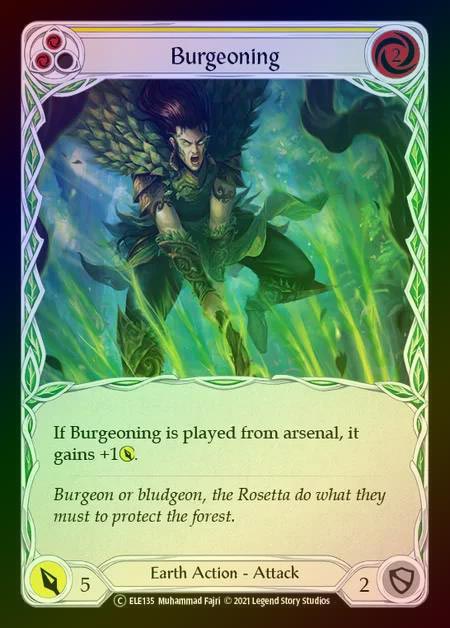【RF】[Earth] Burgeoning (yellow) [UL-ELE135-C] Rainbow Foil