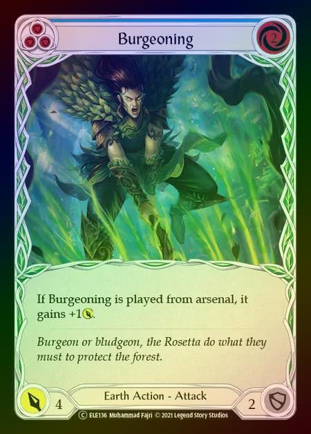 【RF】[Earth] Burgeoning (blue) [UL-ELE136-C] Rainbow Foil