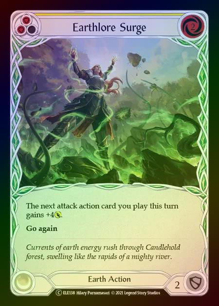 【RF】[Earth] Earthlore Surge (yellow) [UL-ELE138-C] Rainbow Foil