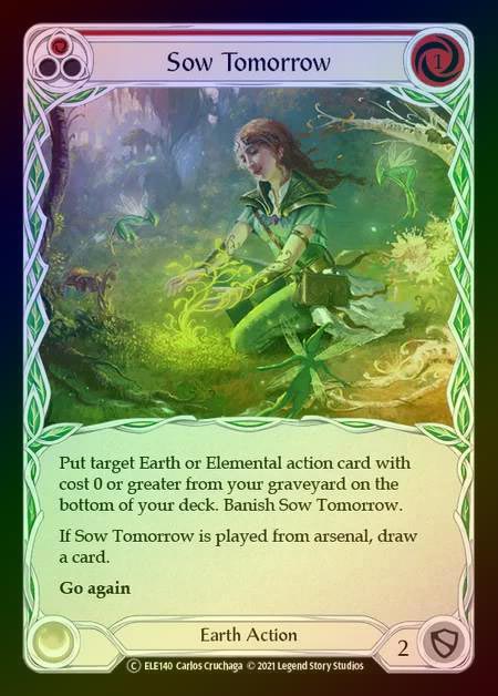 【RF】[Earth] Sow Tomorrow (red) [UL-ELE140-C] Rainbow Foil
