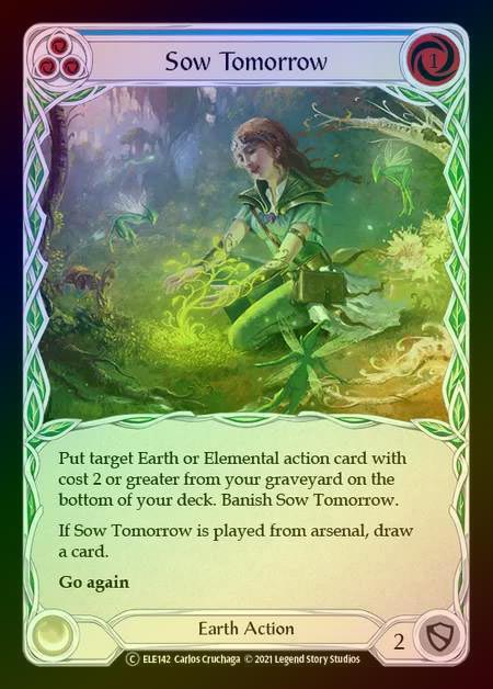 【RF】[Earth] Sow Tomorrow (blue) [UL-ELE142-C] Rainbow Foil