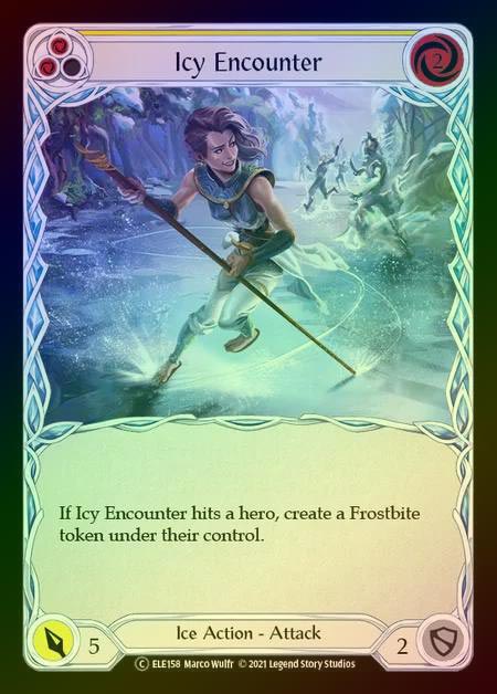 【RF】[Ice] Icy Encounter (yellow) [UL-ELE158-C] Rainbow Foil