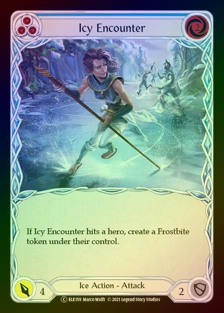 【RF】[Ice] Icy Encounter (blue) [UL-ELE159-C] Rainbow Foil