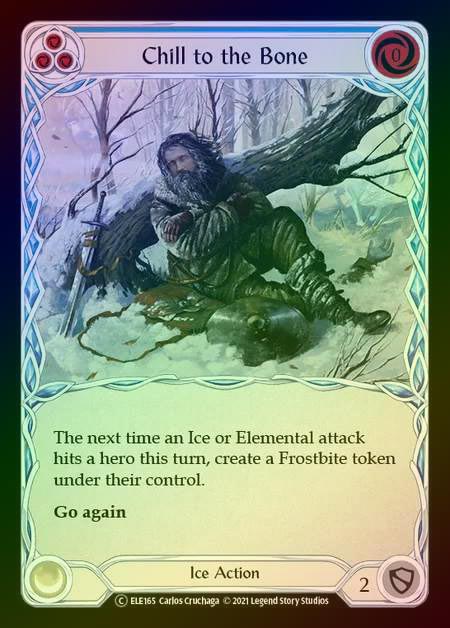 【RF】[Ice] Chill to the Bone (blue) [UL-ELE165-C] Rainbow Foil