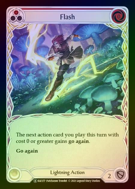 【RF】[Lightning] Flash (red) [UL-ELE177-R] Rainbow Foil